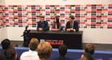 view UCFB Wembley ϲʿ Team Captains Giving A Press Conference At Wembley Stadium V2